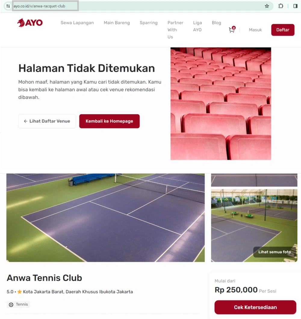 Sewa Anwa Racquet Club (ayo.co.id)